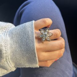 Beautiful gold Plated Sterling Silver 925 Ring Preowned 