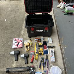 A Bunch Of Brand New Tools + Tool Box