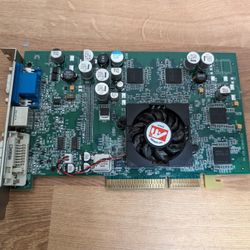 ATI 9600 AGP Graphics Card AMD GPU Retro Vintage Computer PC Desktop Gaming