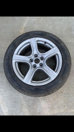 1 — 235/55r18 5x120 5x4.72 Stock Chevy Camaro S10 Bmw Wheel Rim Good Tire!!!!!!
