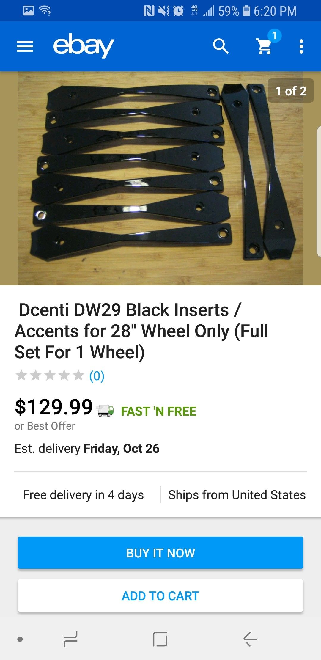 Inserts and screws for 30 inch wheels