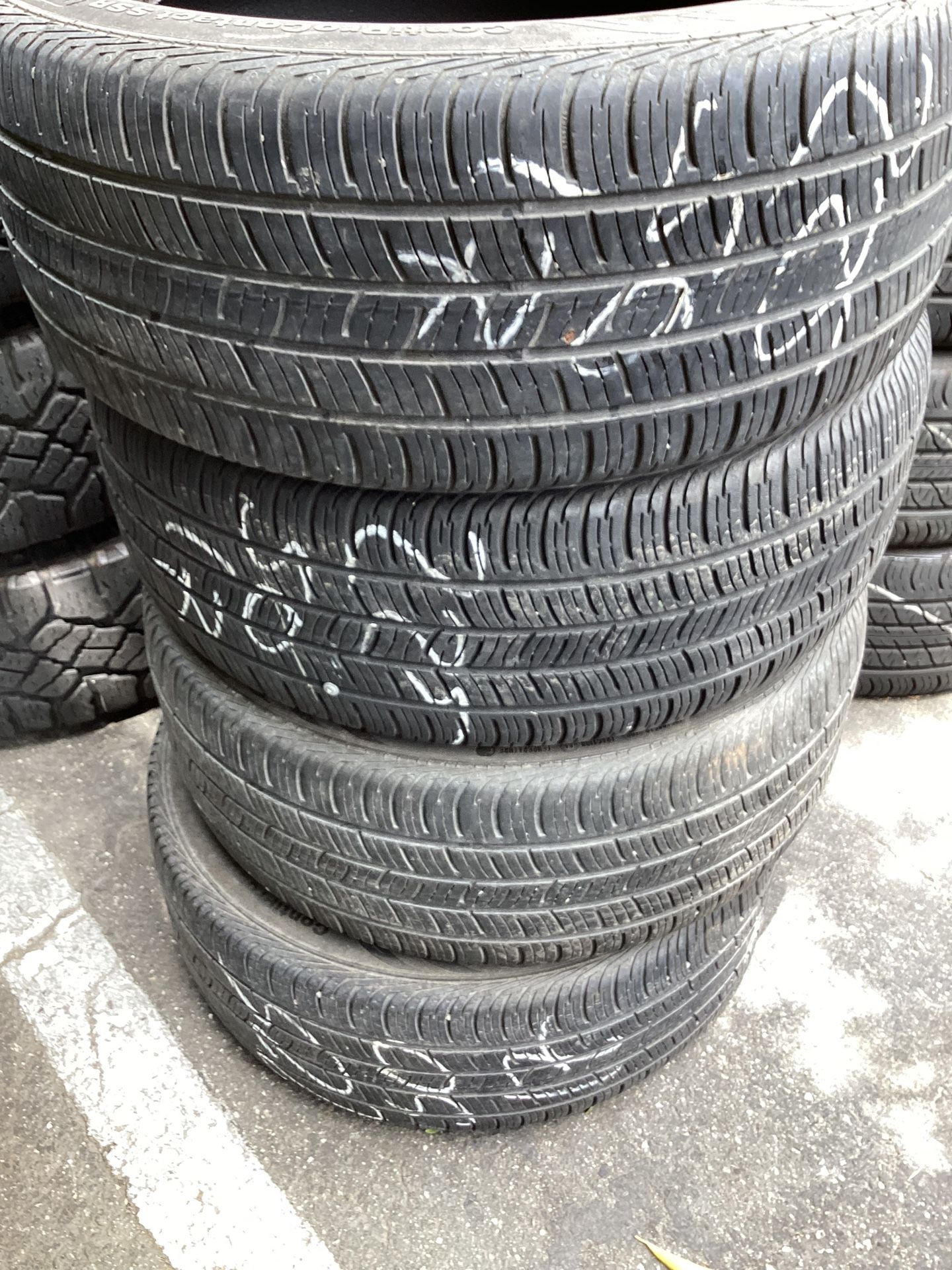 225-50-17 Used Tires 225/50/17 Llantas Usadas 