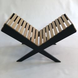 Alder Wood Magazine Table – Maple Slats