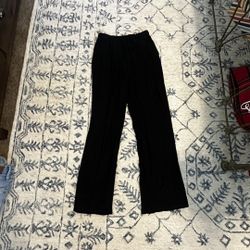Black Velvet Flare Pants 