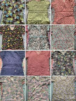 Scrub Tops Size X-SMALL 