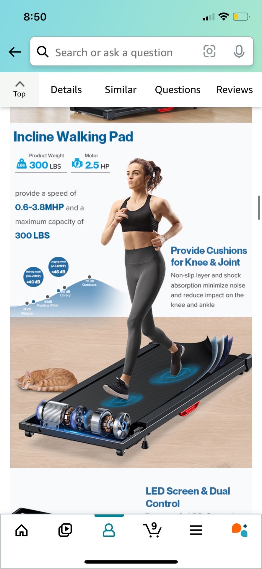 Portable Under Desk Treadmill