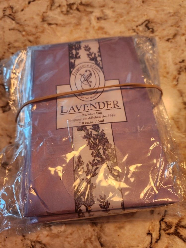 Brand New Rose And Lavender Fragrance Hanging Bags. 7x5,7.0cu  In.115ml. $5 For All Or .50 Each