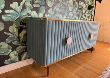 Teal Anthropologie Credenza