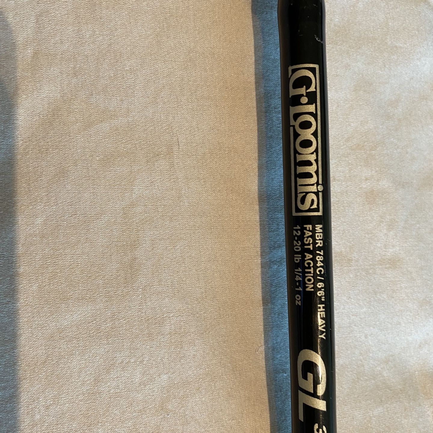 G Loomis GL3 MBR 784C 6' 6” Heavy Fast Action 12-20lb 1/4-1oz for