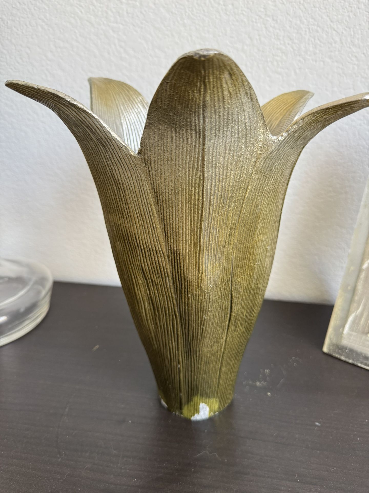 Michael Aram Green Enameled Easter Lily Vase