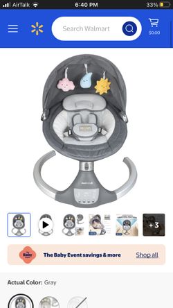 Nova Baby Swing With 5 Speed Levels And Bluetooth
