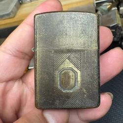 1996 E-Month Zippo  Japanese Smoked Copper Flat Bottom Machine (no inner liner)
 