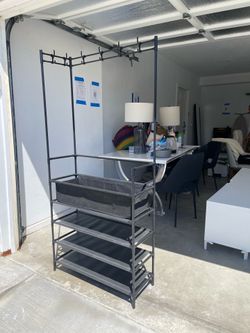 Shoe and coat rack