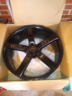 Black 22" Ruff Rims Like New In The Box