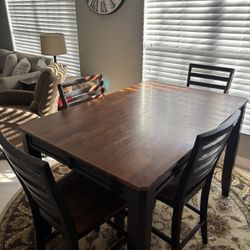 Bar Height Kitchen/Dining Table & 8 Chairs 