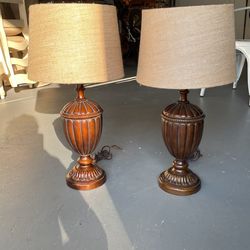 2 Lamps With Shades 