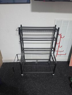 Home gym storage rack