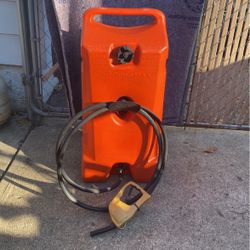 Portable Gas Tank With Hose 14 Gallons 