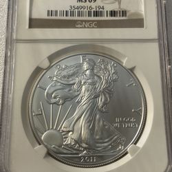$1 2011 Eagle MS 69