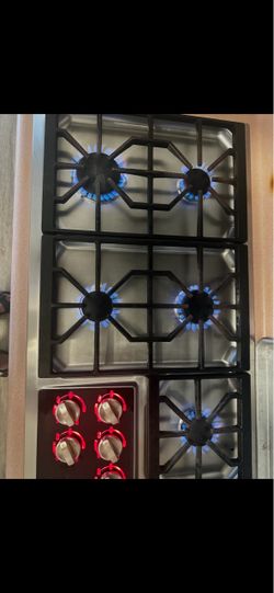 36” wolf top stove