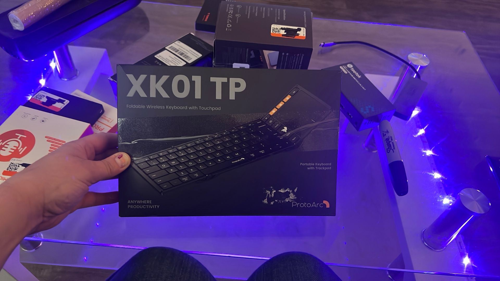 ProtoArc Foldable Bluetooth Keyboard And Touchpad 