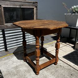 Vintage Cottagecore Octagon Table