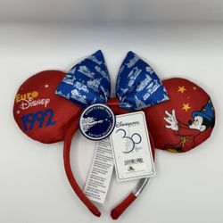 Euro Disney France 1992 30th Year Anniversary Ears