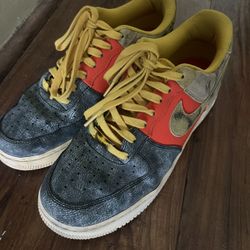 Nike Air Force 1 Low Tie Dye Dark Sulphur Size 9.5