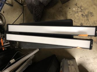 2 led lights plug in for shops or garage