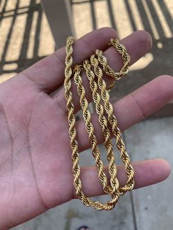 Rope chain not real gold