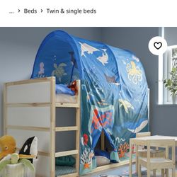 Reversible Twin bed With Bed Tent