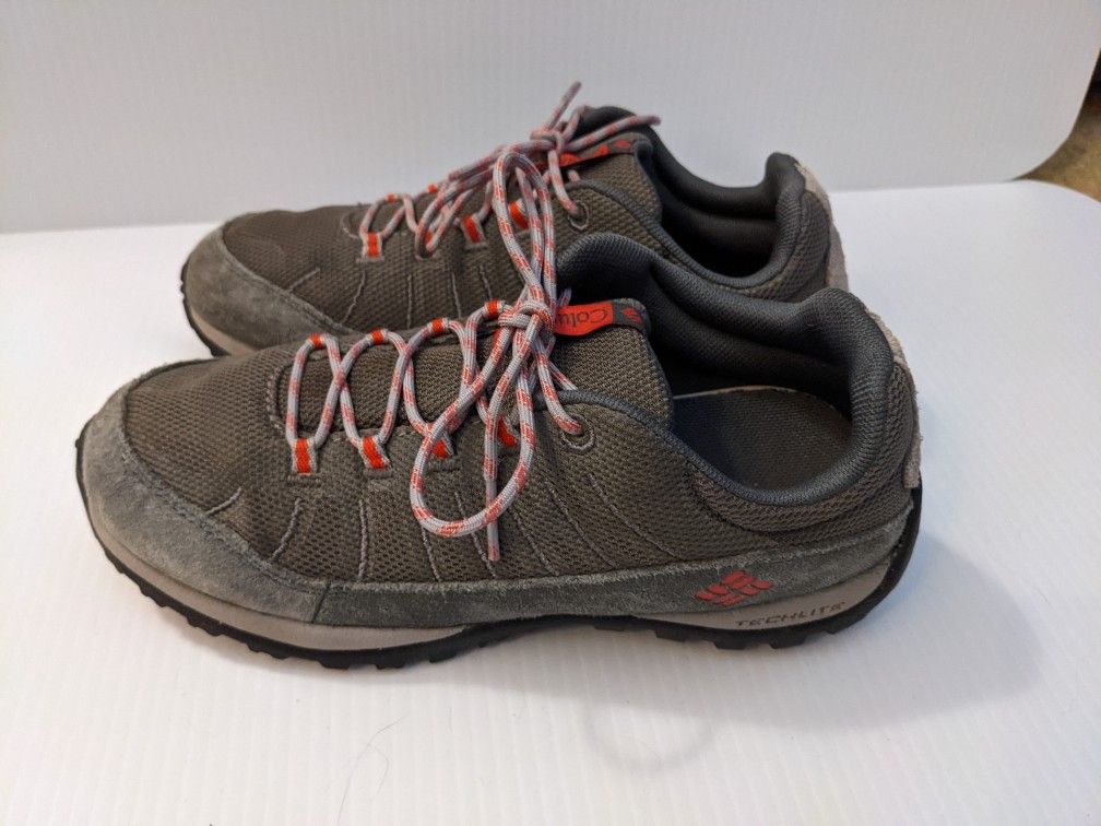 Kids - Columbia Omni-Grip Techlite Grey Hiking Sneakers -Size 3- New