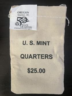 25$ Face value Quarters From The Denver Mint. *Unopened*