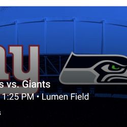 Seahawks Vs Giants 2 Tickets Section 112 Row R