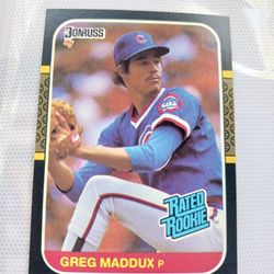 Greg Maddux P 87 Donruss Rookie Card