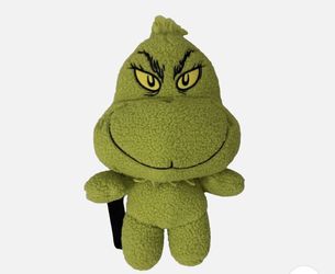 NEW Dr. Seuss "The Grinch" Green Kids Plush 16" Adjustable Backpack