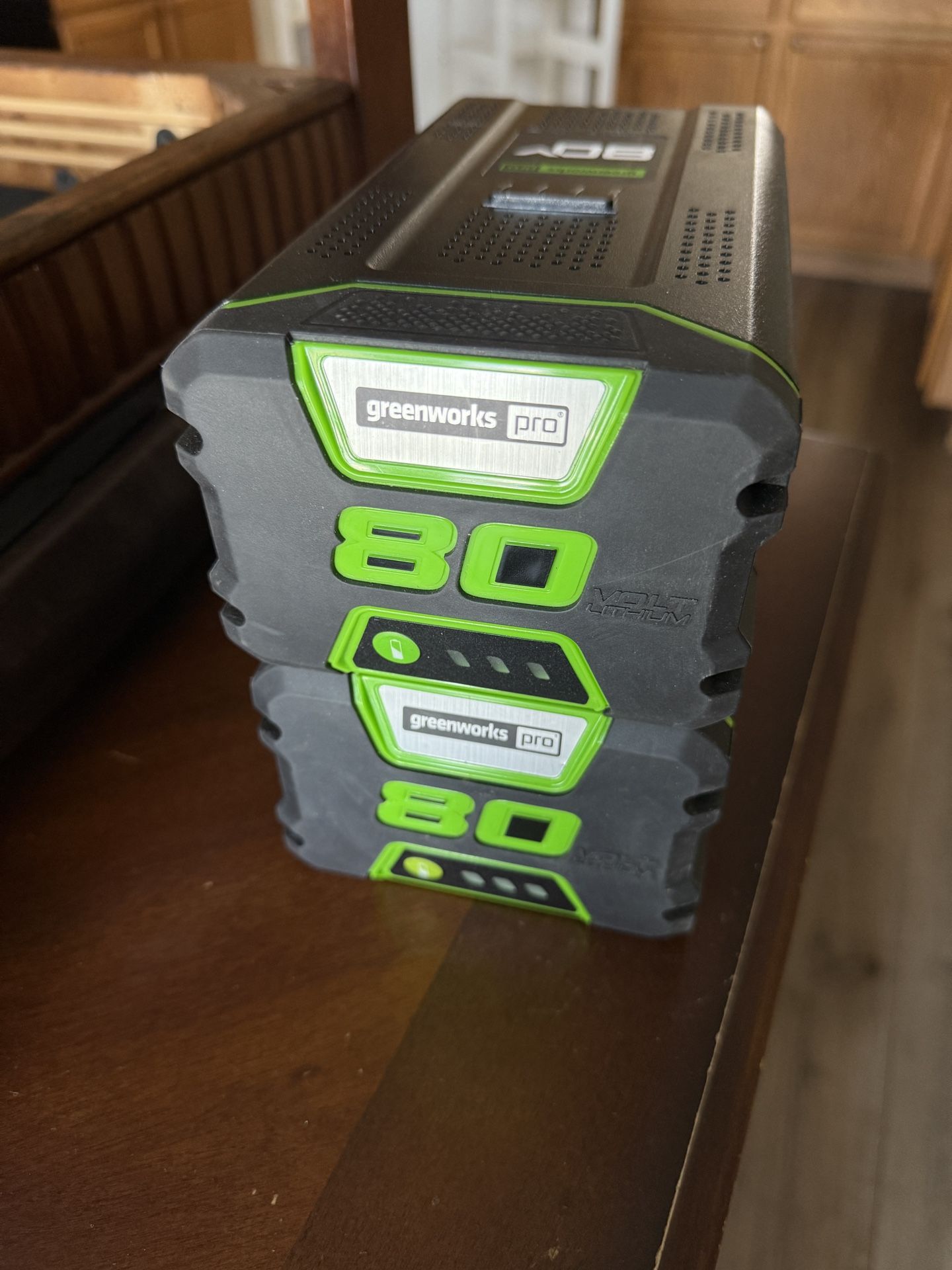 2 Brand-New GreenWorksPRO 80v 4ah Lithium Batteries