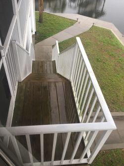 aluminum Hand railing.