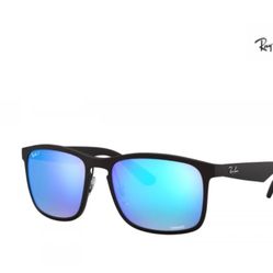 RayBan Chromium Sunglasses Blue Polarized lenses RB4264