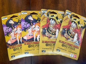 One Piece Card Game OP-17 Booster Packs x4