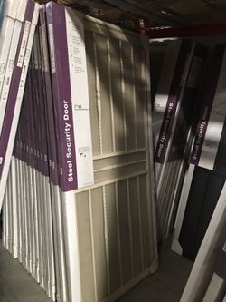 Steel security door