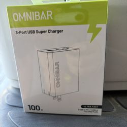 W 100W USB-C Charger Block – 3-Port Fast Charging Power Adapter