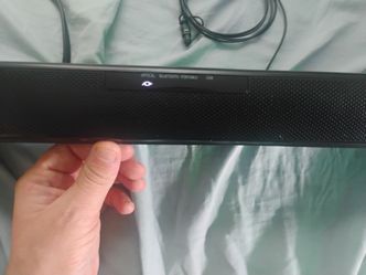Black Soundbar with Bluetooth and Optical