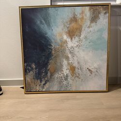 Beautiful  Blue/Gold Painting 