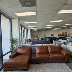 3-pc Leather Sectional Sofa-Darrium 