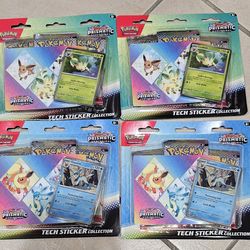 Pokemon Prismatic Evolutions Tech Sticker Collection