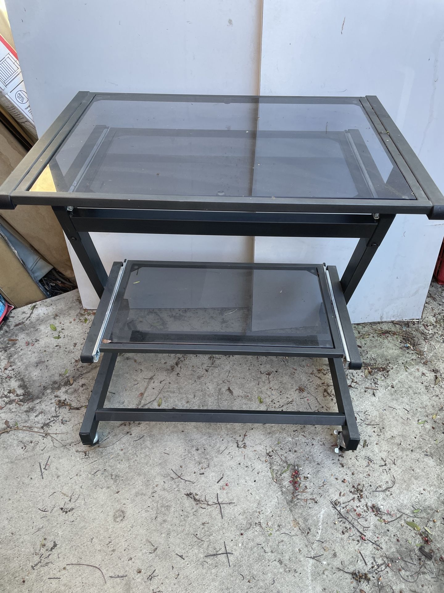 3 Tier Computer Desk With Draw Out Ter