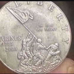 MARINE ONE DOLLAR COIN