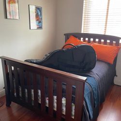 Bedroom Set. Chest, Dresser and Bed Frame (full Size)