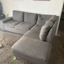Gray sectional Couch 